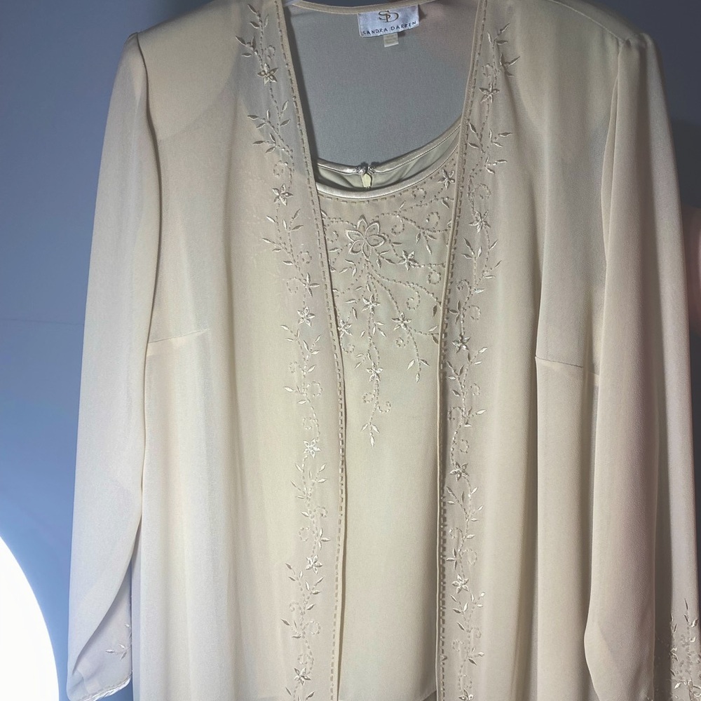 Sandra Darren, Mother of the Groom Dress, Tan